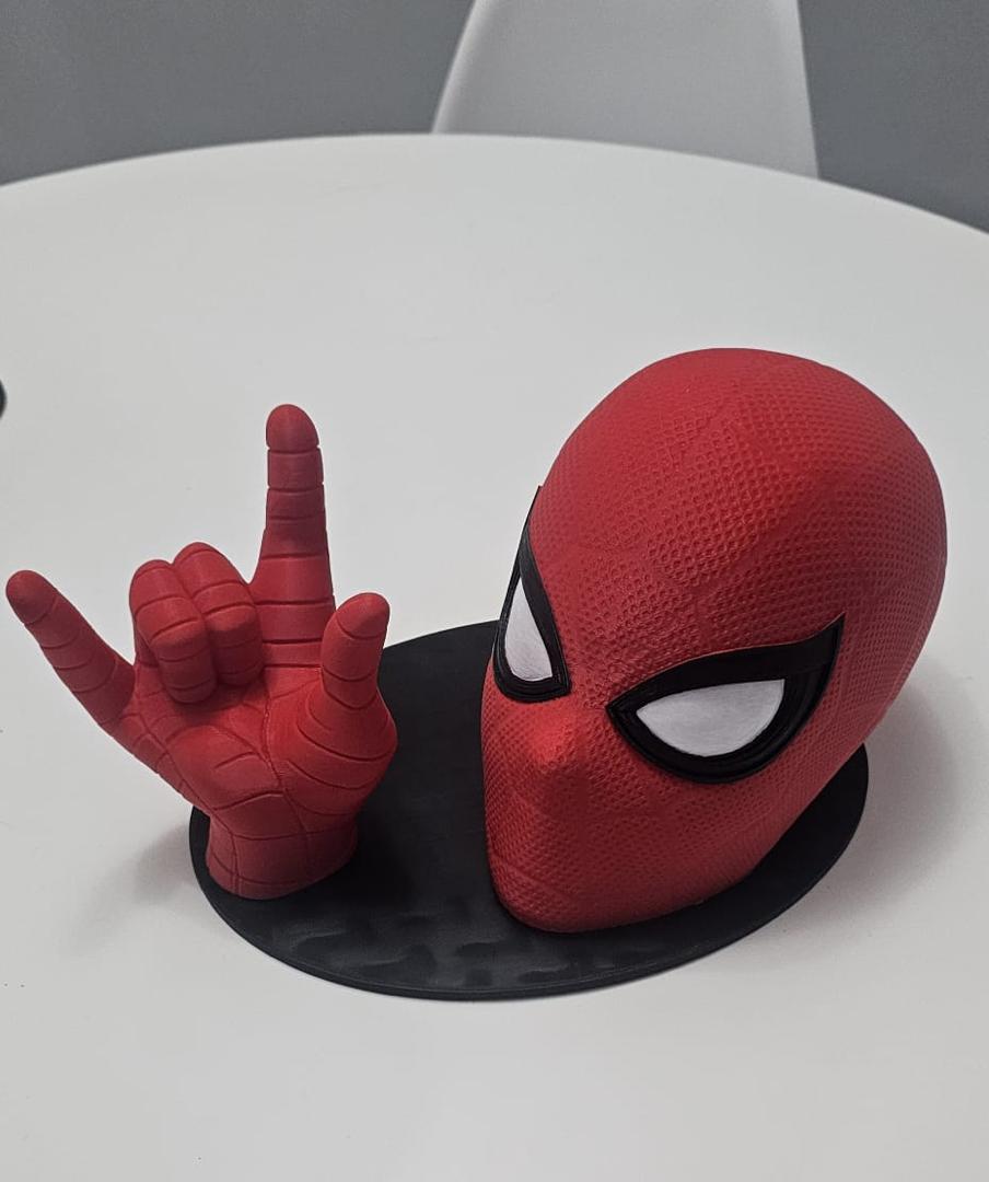Soporte Spiderman de audífonos premium (incluye soporte para control)
