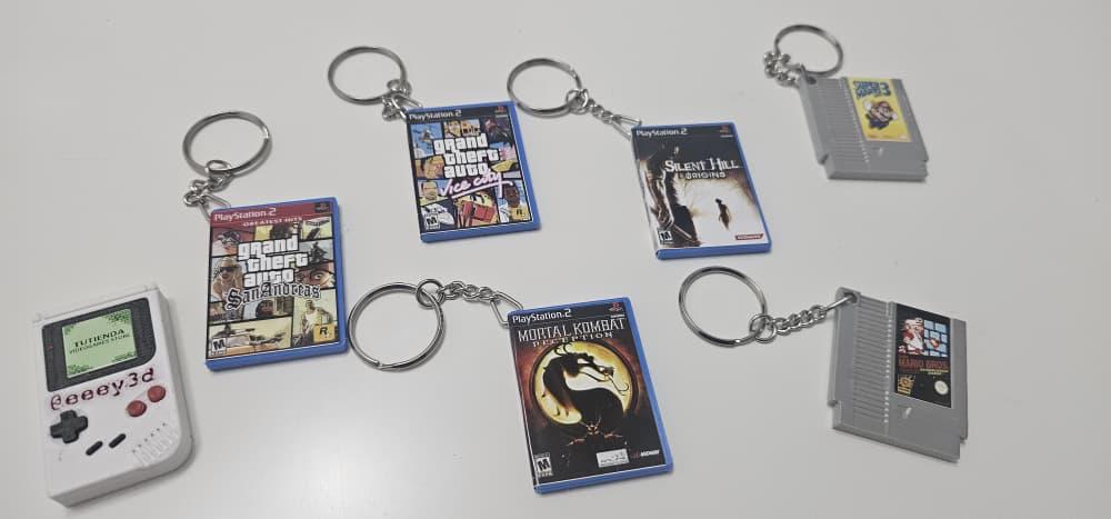 Llavero cartucho video juego