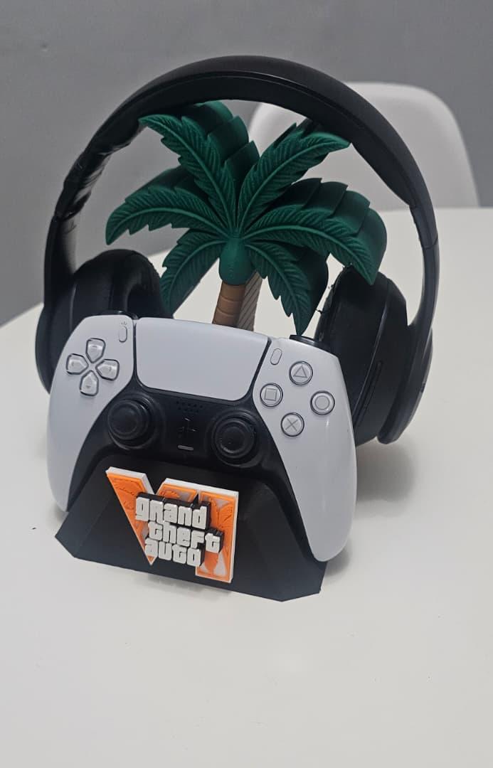 Soporte de audífonos GTA (incluye soporte para control)