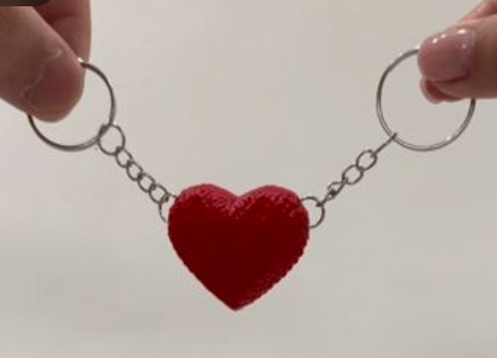 Llavero corazón magnético