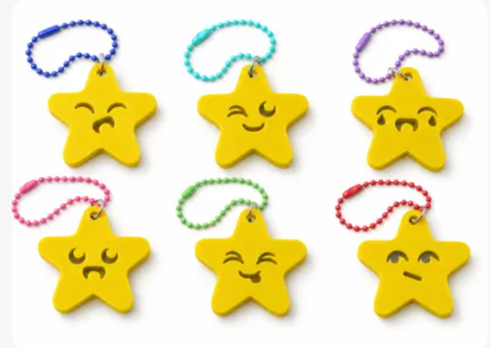 Llavero estrella caritas