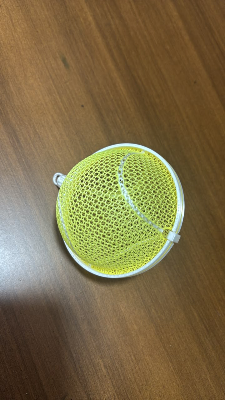 Pelota colgante de tenis navideño